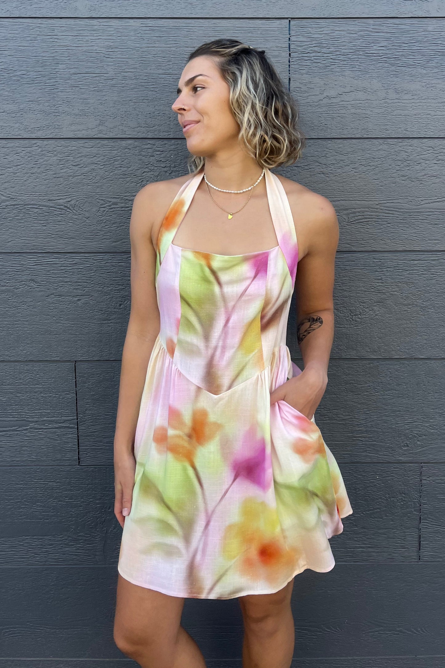 BETHANY HALTER DRESS