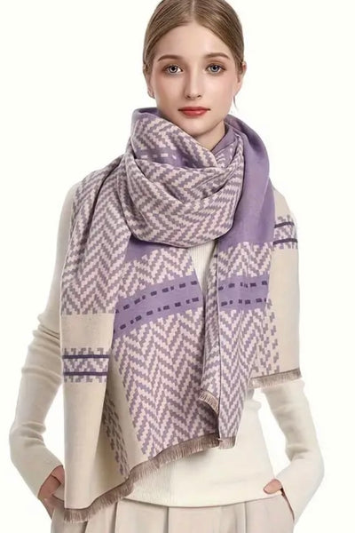 imitation cashmere Herringbone Jacquard scarf
