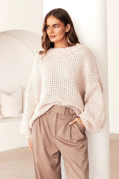 cosy cable knit jumper