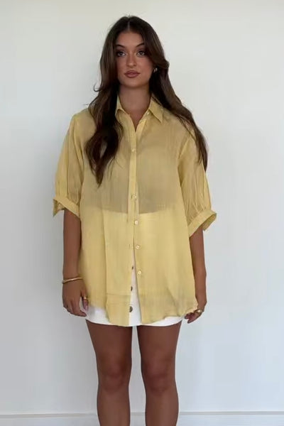 ATHENA SHIRT - White, Yellow, Rust