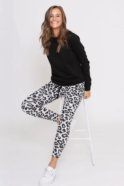 BILLIE DROP CROTCH JOGGER - White & Pink