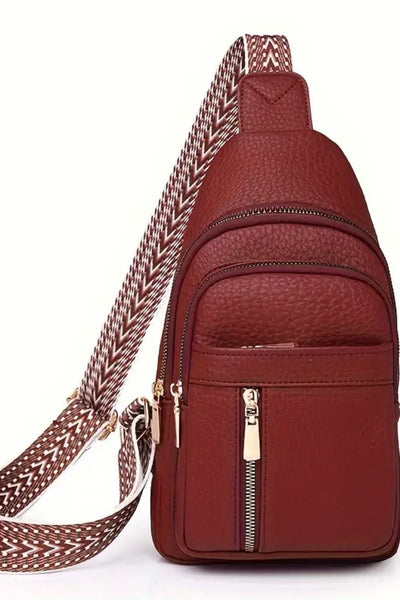 TAYLOR CROSSBODY BAG- Tan, Bone, Sage, Red