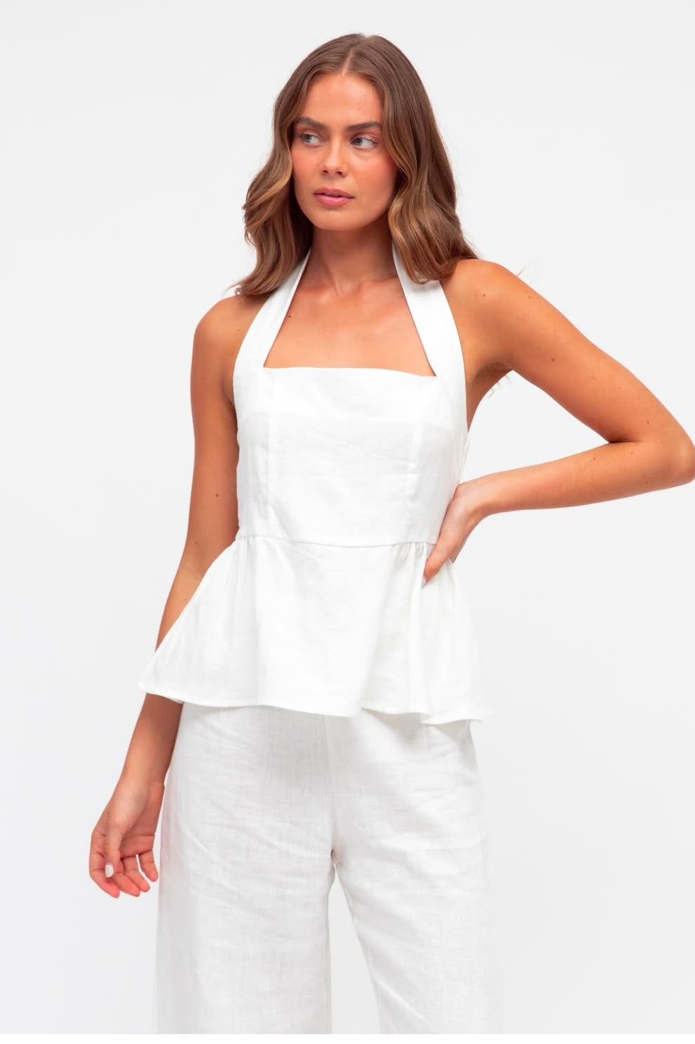 linen halter top