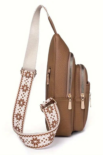 TAYLOR CROSSBODY BAG- Tan, Bone, Sage, Red