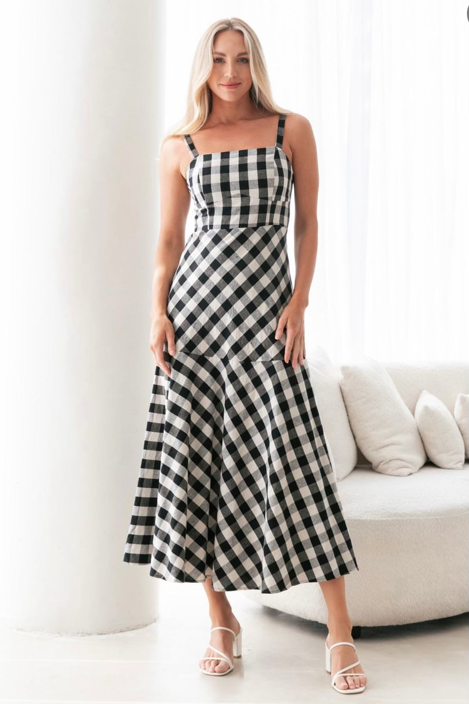 GINGHAM MAXI