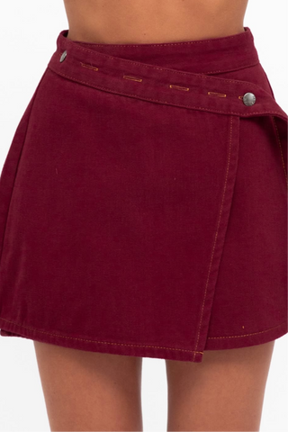 BURGUNDY SKIRT