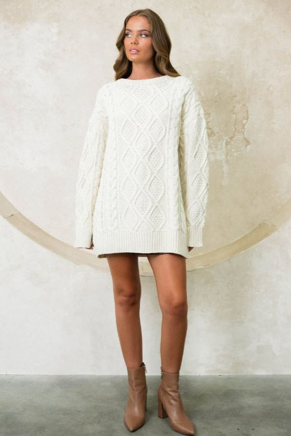 LUMI KNIT - Wine & Cream - Pre Order