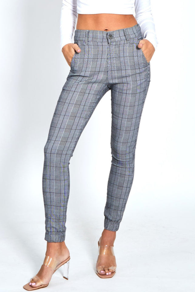 monaco check wesley pant