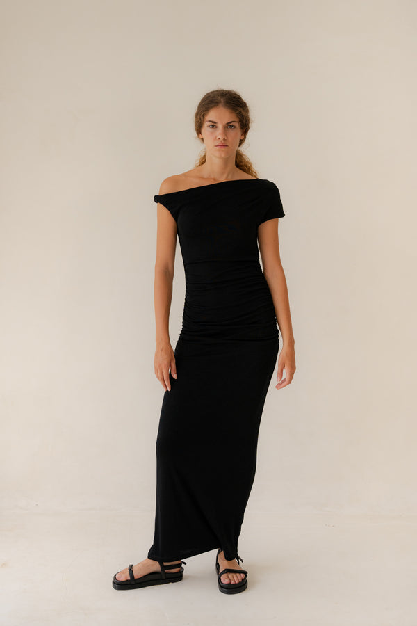 ETERNITY DRESS - Black & Green