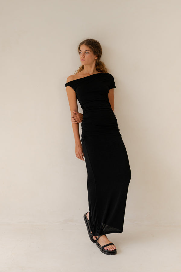 ETERNITY DRESS - Black & Green