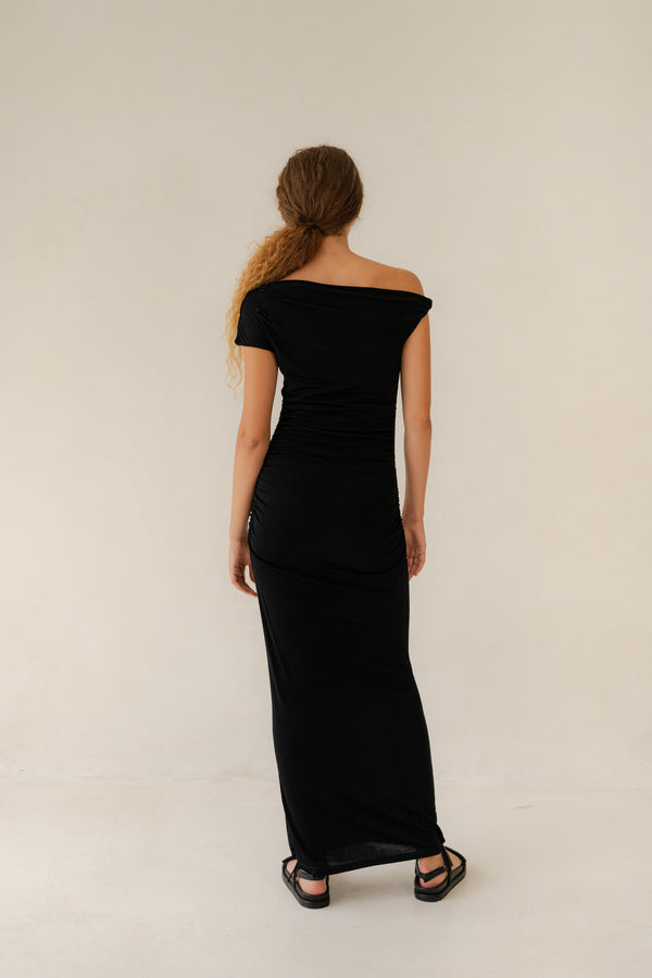 ETERNITY DRESS - Black & Green