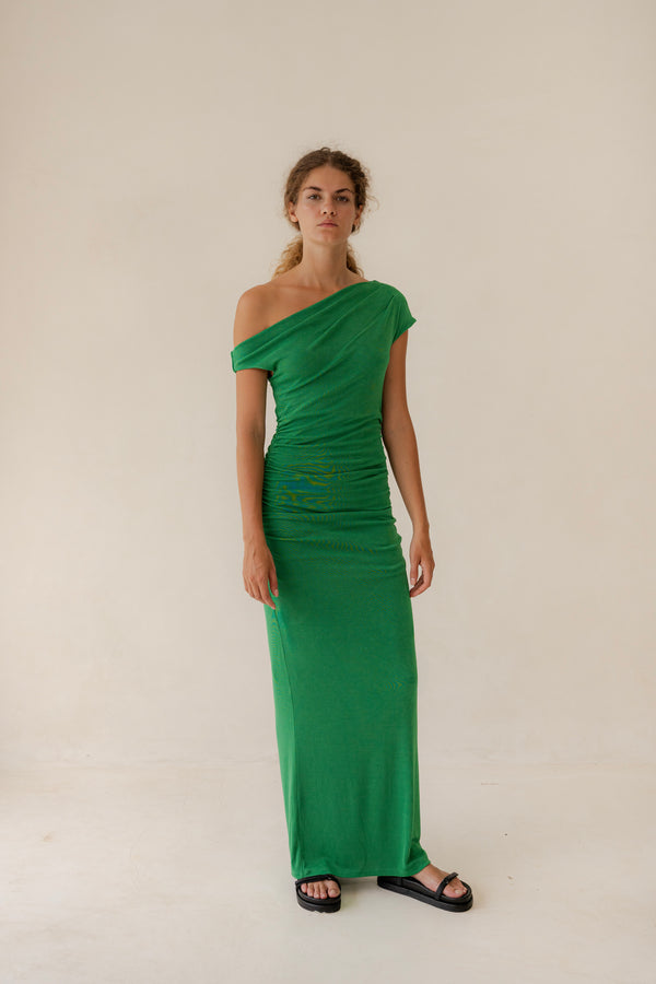 ETERNITY DRESS - Black & Green