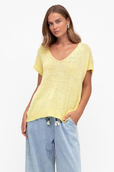 LEE KNIT - Yellow, White & Black