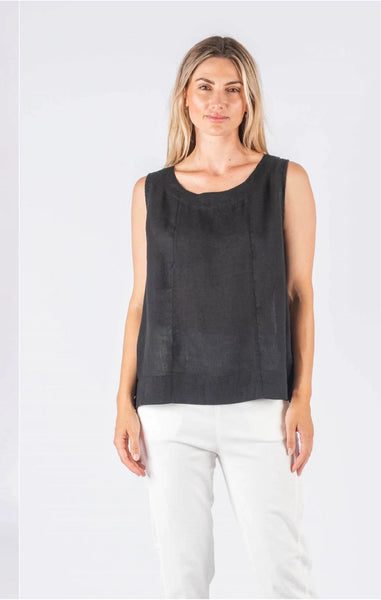 ELEANOR VEST- Black, White, Beige, Tan