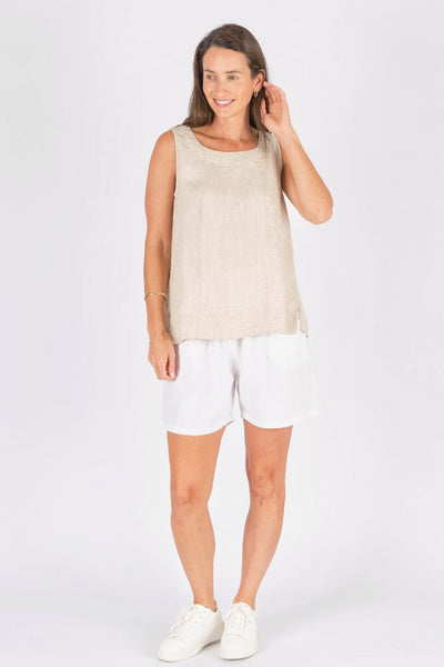 linen vest top