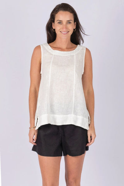 linen vest top