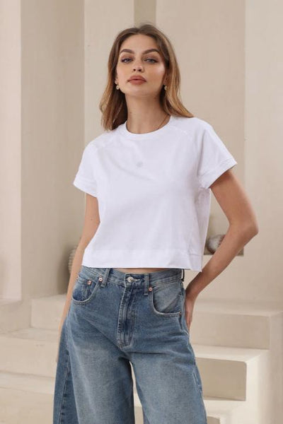 cropped tee