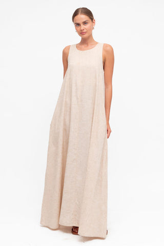 linen maxi dress