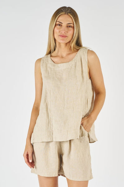 linen vest top