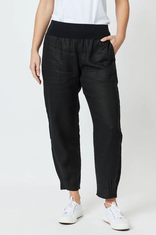 elasticated linen pant